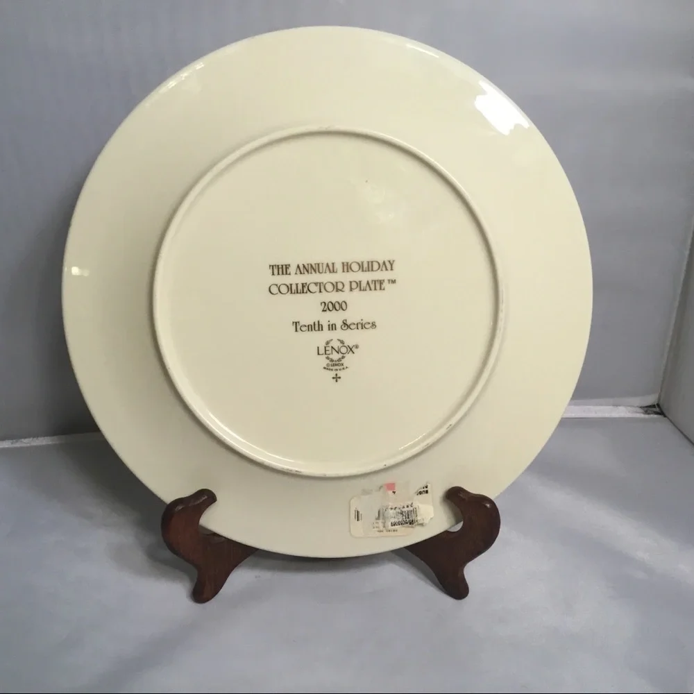 Lenox 2000 THE ANNUAL HOLIDAY COLLECTOR PLATE‎ THENTH IN THE SERIES